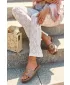 Damen-Flip-Flops S.BARSKI KV27-052 TAUPE
