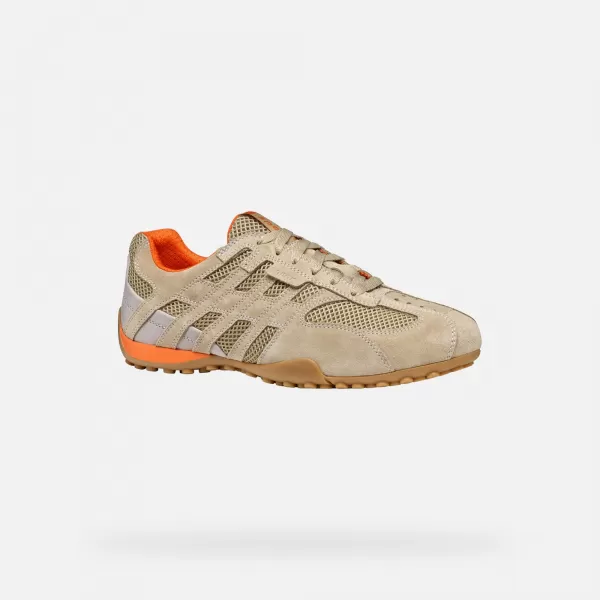  Herren-Sneaker GEOX SNAKE ORIGINAL G002963 BEIGE 