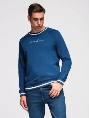 Herren-Sweatshirt OMBRE OM-SSNZ-0244 DUNKELBLAU
