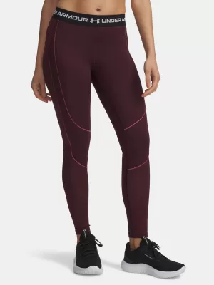 Leggings für Damen UNDER ARMOUR UA COLDGEAR TEXTURED LEGGING 6003997-600 ROT