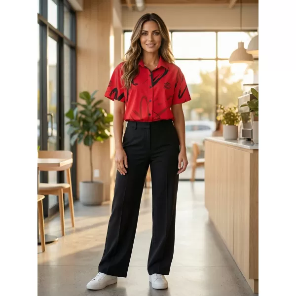  Premium-Shirt für Damen ALTISPORT VOJ/ALW049KOS01 SCHWARZ UND ROT 