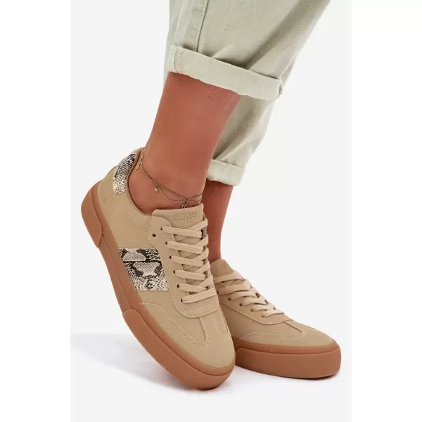  Damen-Sneaker BIG STAR TT274298 BEIGE Big Star Shoes 