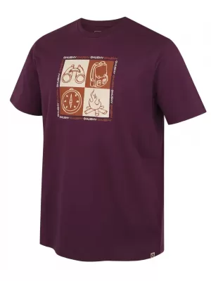 Herren-T-Shirt HUSKY TEE SQUARE M LILA