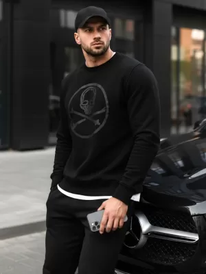 Herren-Sweatshirt DSTREET BX5948 SCHWARZ
