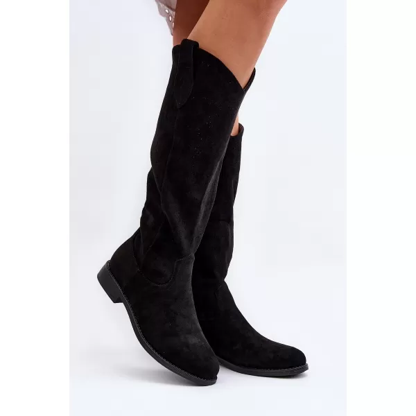  Damenstiefel S.BARSKI HY66-132 SCHWARZ 