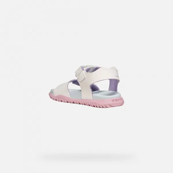  Sandalen für Mädchen GEOX SANDAL FUSBETTO J35HQA000BCC0653 WEIß 