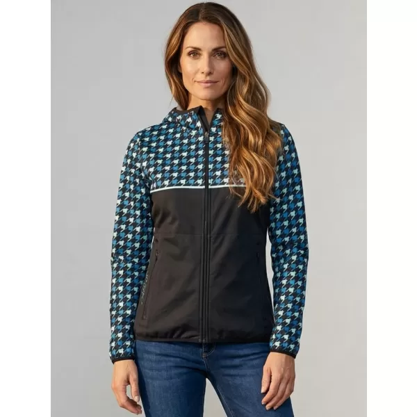  Premium-Softshelljacke für Damen ALTISPORT VOJ/ALW048JACK01 SCHWARZ UND BLAU 