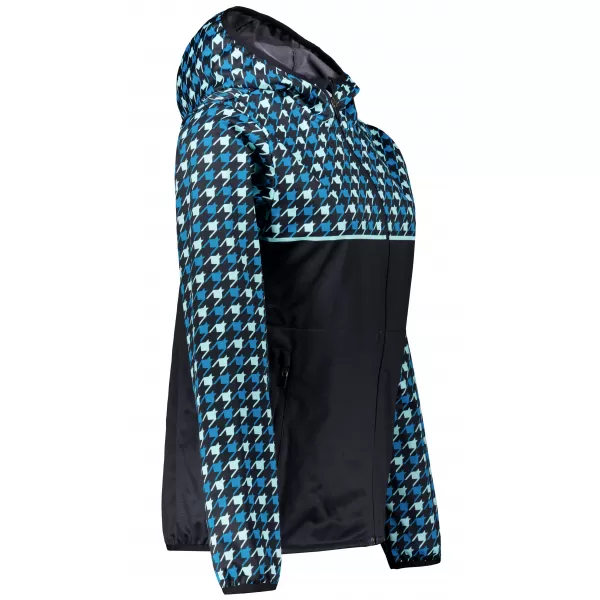  Premium-Softshelljacke für Damen ALTISPORT VOJ/ALW048JACK01 SCHWARZ UND BLAU 