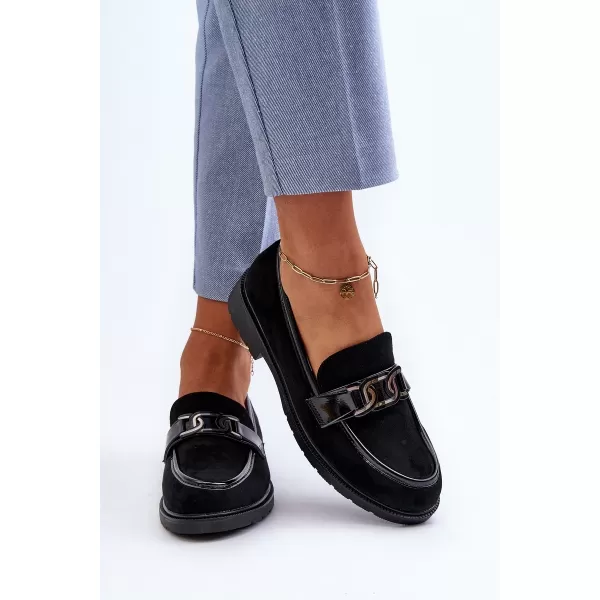  Damenmokassins S.BARSKI HY350A SCHWARZ 