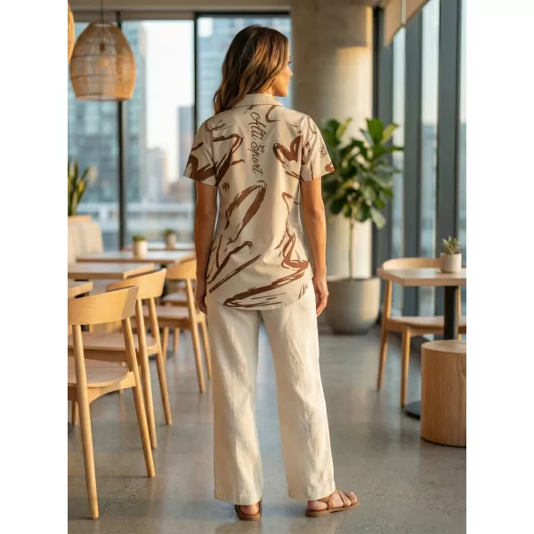  Premium-Shirt für Damen ALTISPORT VOJ/ALW049KOS01 BRAUN 