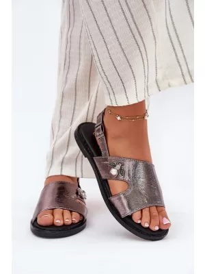 Damensandalen VINCEZA 17378 SILBER