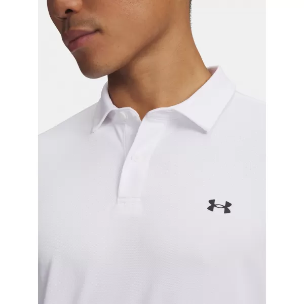  Herren-T-Shirt UNDER ARMOUR T2G PIQUE POLO 6012303-100 WEIß 