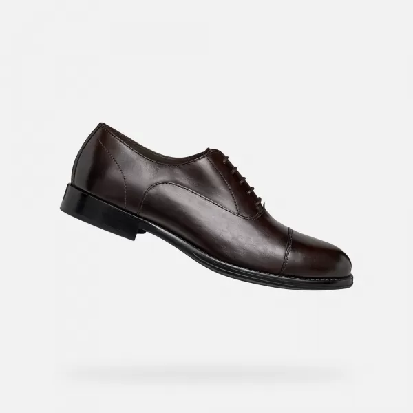  Herrenschuhe GEOX BARBERIGO G014409 DUNKELBRAUN 