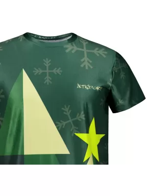Herren-Weihnachtsshirt Premium ALTISPORT VOJ/ALMVN11TR06 GRÜN
