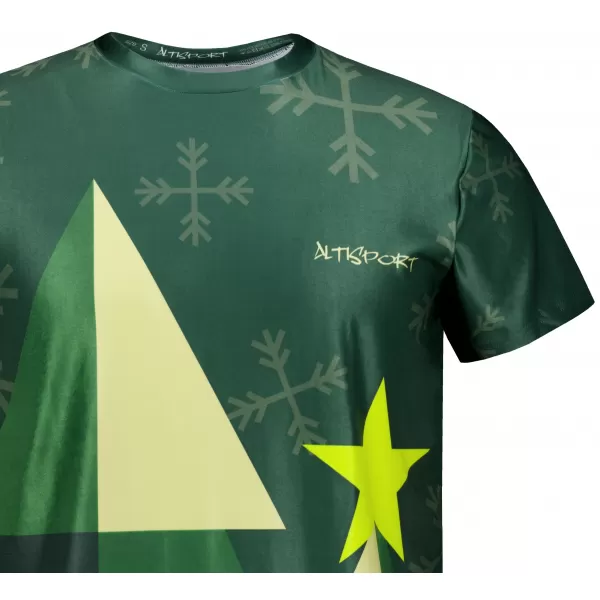  Herren-Weihnachtsshirt Premium ALTISPORT VOJ/ALMVN11TR06 GRÜN 