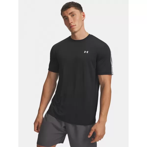  Herren-T-Shirt UNDER ARMOUR TECH TAPING SS 6012356-001 SCHWARZ 