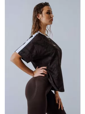 T-Shirt mit entspannter Passform POWER 894 DARK BROWN CAMO Nebbia