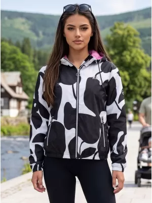 Damenjacke ALTISPORT HELSIE SCHWARZ/WEIß