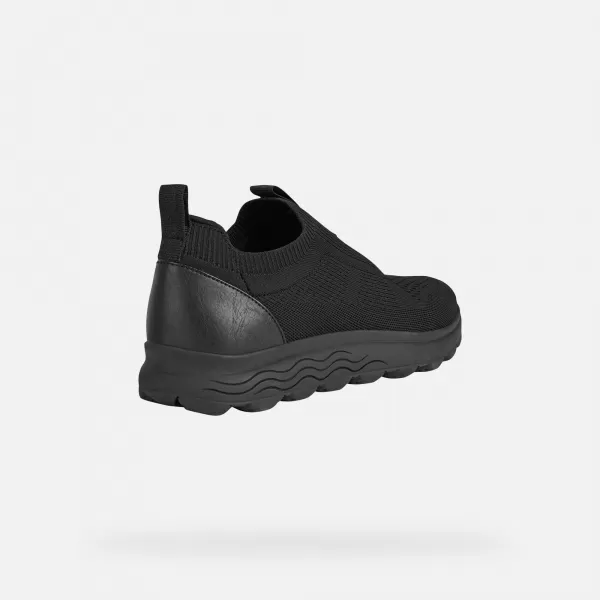  Herren-Sneaker GEOX SPHERICA G002584 SCHWARZ 