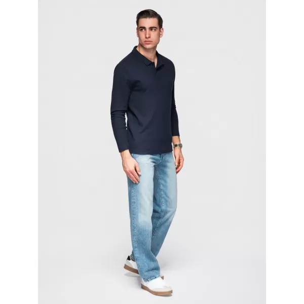  Herren-T-Shirt OMBRE OM-POBL-0162 MARINEBLAU 