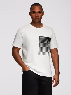 Herren-T-Shirt OMBRE OM-TSPT-0246 WEIß