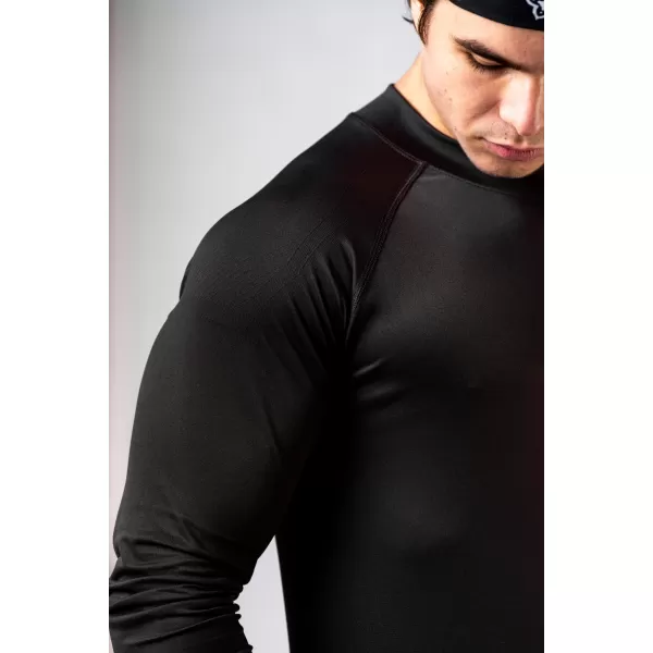  Nahtloses T-Shirt mit langen Ärmeln POWER 901 BLACK Nebbia 