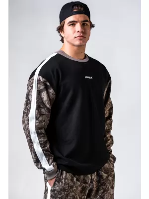 Sweatshirt mit entspannter Passform POWER 903 HELLBRAUN CAMO Nebbia