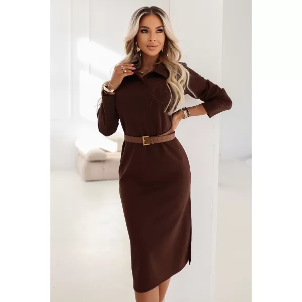  Kleid NUMOCO 649-1 SCHOKOLADE 
