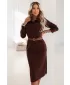 Kleid NUMOCO 649-1 SCHOKOLADE