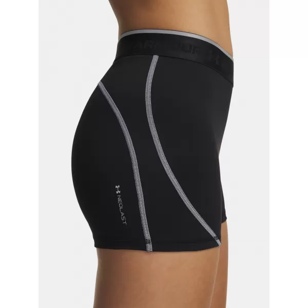  Damen-Shorts UNDER ARMOUR HEATGEAR ELITE SHORTY 6015371-008 SCHWARZ 