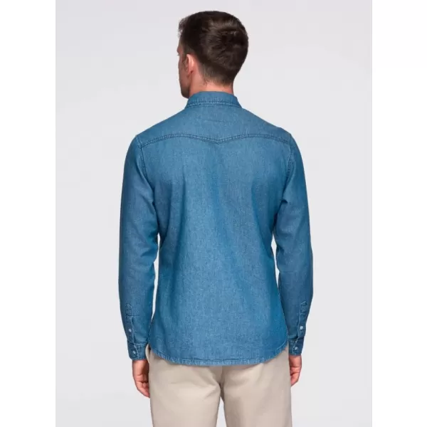  Herrenhemd OMBRE OM-SHDS-0210 BLAU 