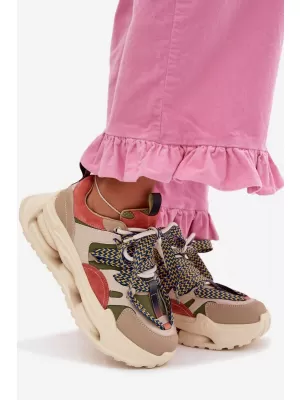 Damen-Sneaker D&A CR61-3133 BEIGE