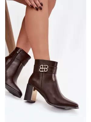 Damenschuhe mit Absatz BOTO GALINNE 40566 BRAUN
