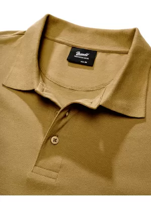 Herren-T-Shirt mit Kragen BRANDIT 4215 SAND
