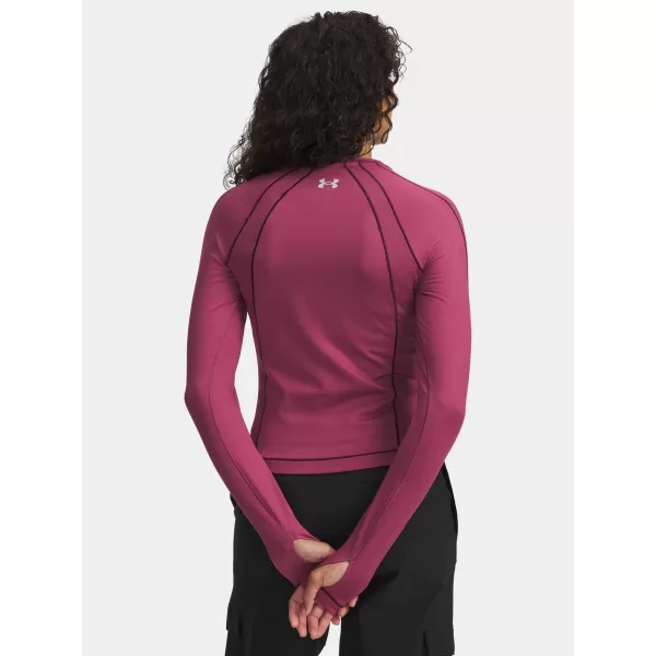 Damen-T-Shirt UNDER ARMOUR UA COLDGEAR TEXTURED CREW 6003999-659 ROT 