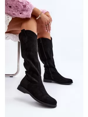 Damenstiefel S.BARSKI HY66-132 SCHWARZ