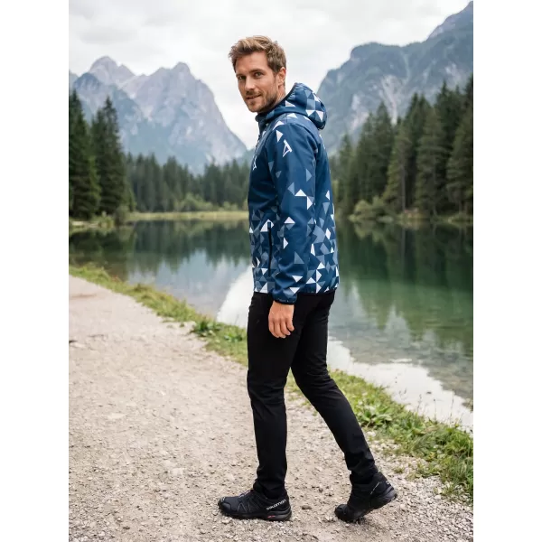 Premium-Softshelljacke für Herren ALTISPORT VOJ/ALM108JACK01 MARINEBLAU/WEIß 