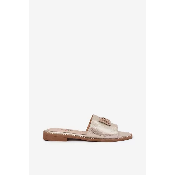  Damensandalen S.BARSKI KV51-089 HELLES GOLD 
