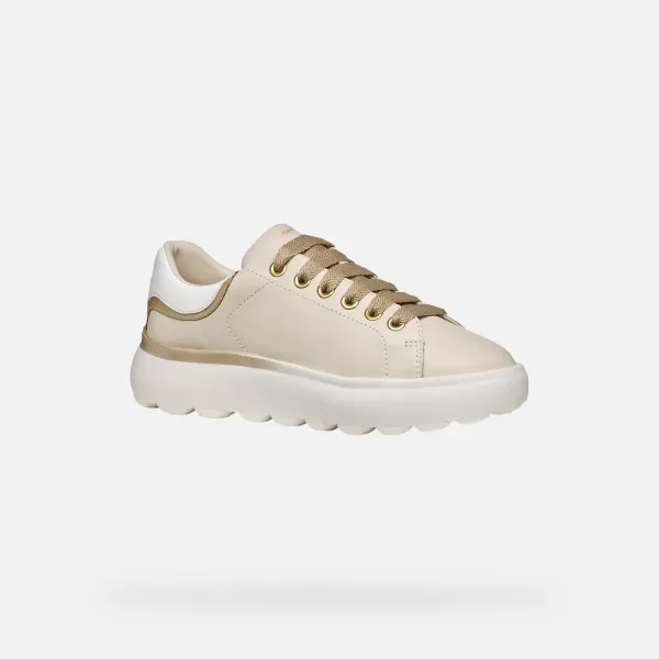  Damen-Sneaker GEOX SPHERICA EC4.1 G013146 CREMIG 