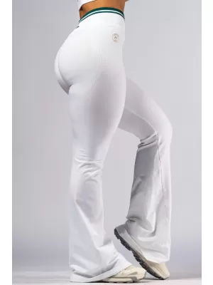 Ausgestellte Leggings mit hoher Taille CLUB DOR 630 WHITE Nebbia