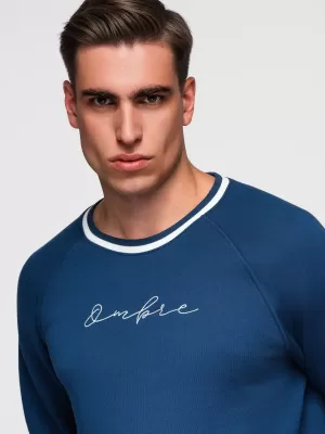 Herren-Sweatshirt OMBRE OM-SSNZ-0244 DUNKELBLAU
