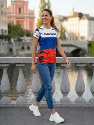 Premium-T-Shirt für Damen ALTISPORT VOJ/ALW036SI/TR01 SLOWENIEN