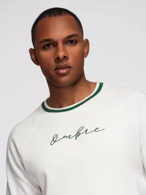 Herren-Sweatshirt OMBRE OM-SSNZ-0244 WEIß