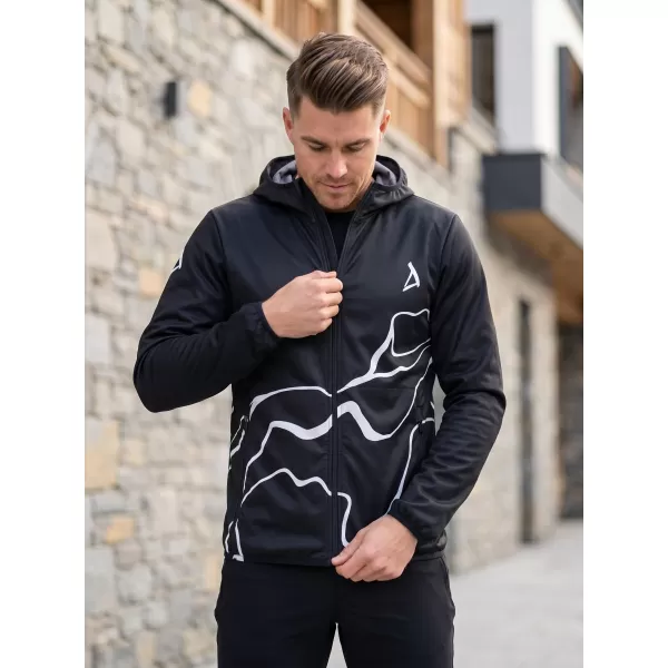  Premium-Softshelljacke für Herren ALTISPORT VOJ/ALM073JACK01 SCHWARZ 