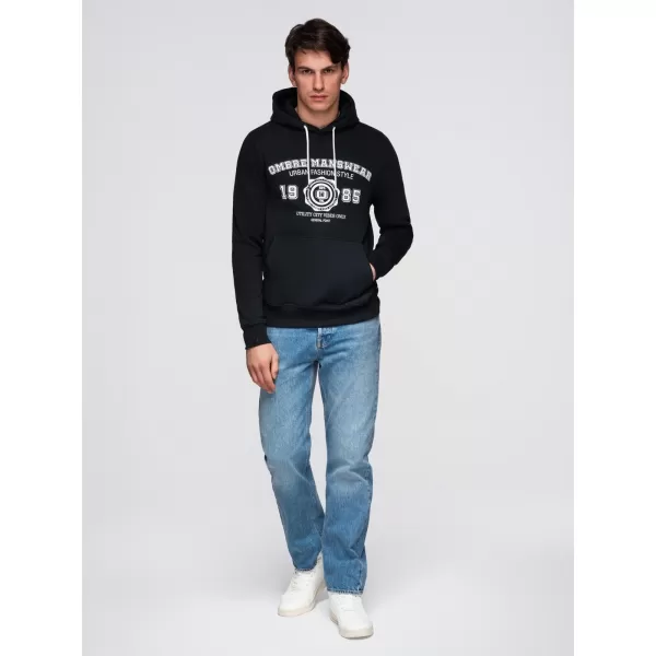  Herren-Sweatshirt OMBRE B1714 SCHWARZ 