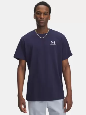 Herren-T-Shirt UNDER ARMOUR UA M LOGO EMB HEAVYWEIGHT SS 1373997-411 BLAU