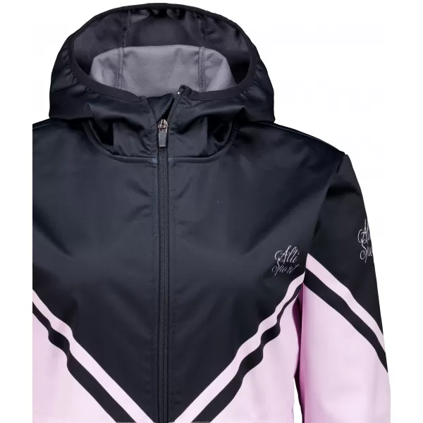  Premium-Softshelljacke für Damen ALTISPORT VOJ/ALW101JACK01 ROSA-SCHWARZ 