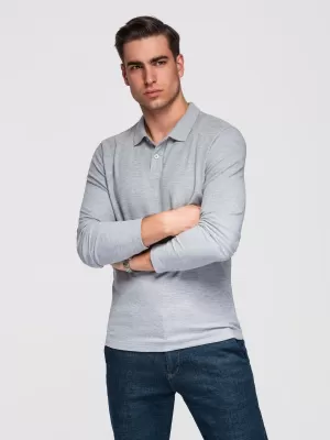 Herren-T-Shirt OMBRE OM-POBL-0162 GRAUE MELANGE