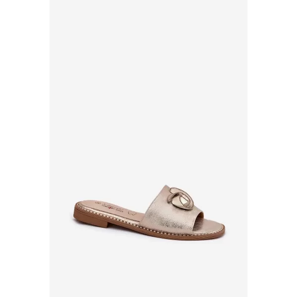  Damensandalen S.BARSKI KV51-007 HELLES GOLD 