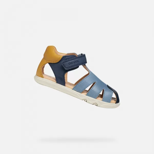  Sandalen für Jungen GEOX SANDAL STEPPIEUP B656PC000CLC0916 BLAU 